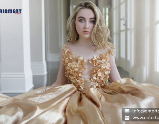 Sabrina Carpenter Stuns in Plunging Gold Dress at L.A. After-Party Celebrating Her Shows