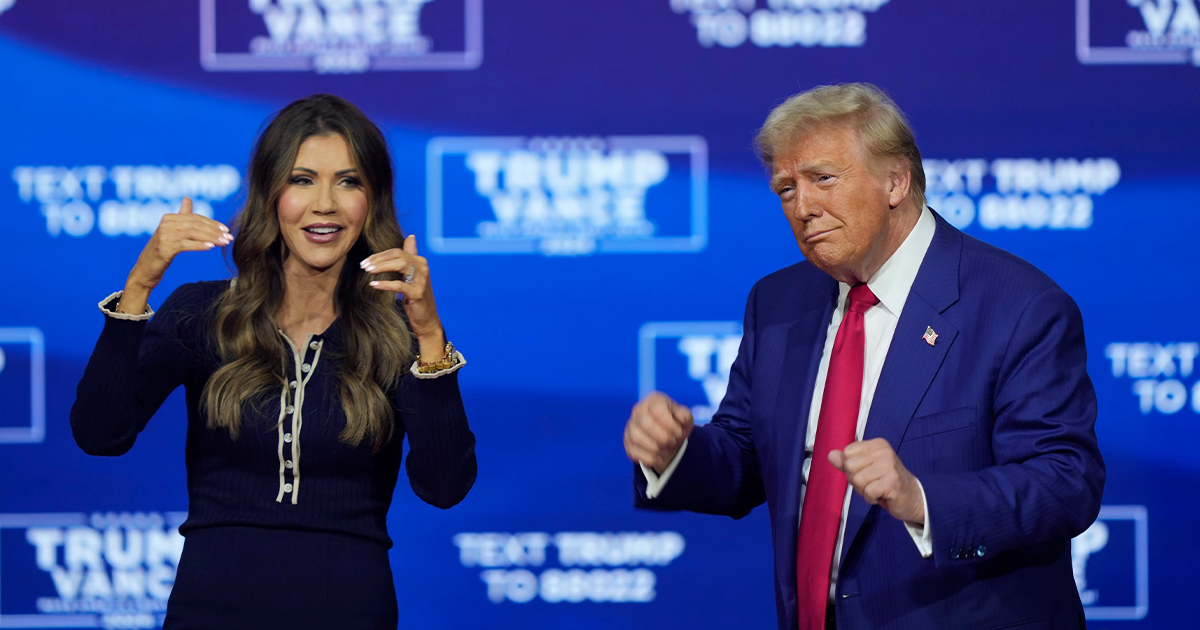 Trump Announces Plans to Nominate Kristi Noem as Homeland Security Secretary